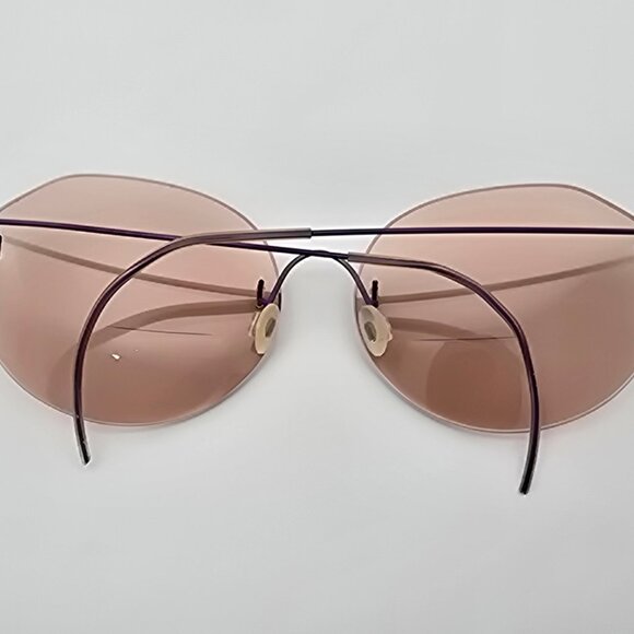 Unbranded Anodized Purple Ultra-Light Rimless Eyeglasses Frame 60-17-113 - Picture 9 of 12